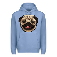 Colony Blue pug Premium Hoodie - Jasminsmagicworld