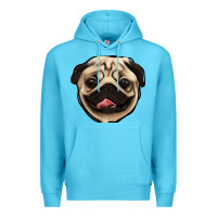 Ocean Blue pug Premium Hoodie - Jasminsmagicworld
