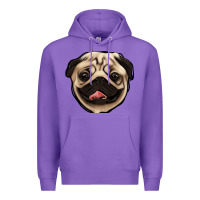 Purple pug Premium Hoodie - Jasminsmagicworld
