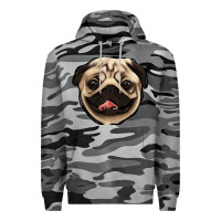 Slate Camo pug Premium Hoodie - Jasminsmagicworld