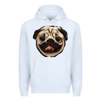 White pug Premium Hoodie - Jasminsmagicworld