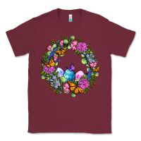 Burgundy Easter Ocaliptus spring flowers Classic Tee - OliviaCreatesArt