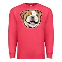 Cardinal bulldog pink glitter Premium Sweatshirt - Jasminsmagicworld