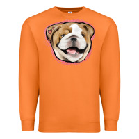 Carrot bulldog pink glitter Premium Sweatshirt - Jasminsmagicworld