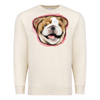 Sandshell bulldog pink glitter Premium Sweatshirt - Jasminsmagicworld