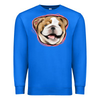 True Royal bulldog pink glitter Premium Sweatshirt - Jasminsmagicworld