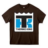 Chocolate Brown thermo king Heavy Core Tee - linhVisuals