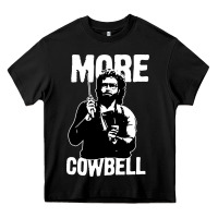 Black more cowbell Heavy Core Tee - linhVisuals