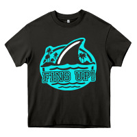Asphalt fins up ocean Heavy Core Tee - linhVisuals