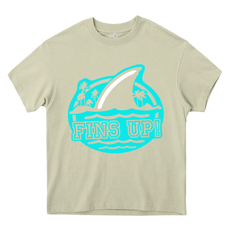 Fins Up Ocean Heavy Core Tee by linhVisuals | Teevron