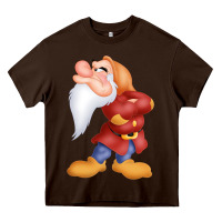 Chocolate Brown grumpy dopey dwarf Heavy Core Tee - linhVisuals