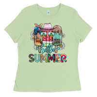Matcha Hello Summer Ladies Tee - CowhideDigitalArt
