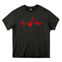 Asphalt heartbeat electric guitar Heavy Core Tee - linhVisuals