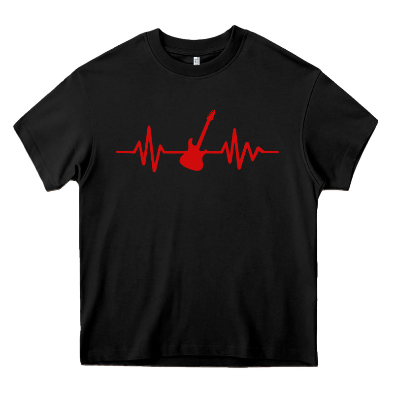 Heartbeat Electric Guitar Heavy Core Tee by linhVisuals | Teevron