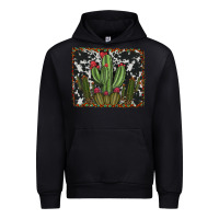 Black aztec cowhide cacti Urban Hoodie - RanaPortraitStore
