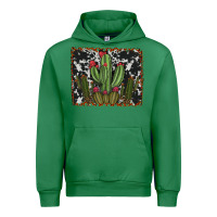 Emerald aztec cowhide cacti Urban Hoodie - RanaPortraitStore
