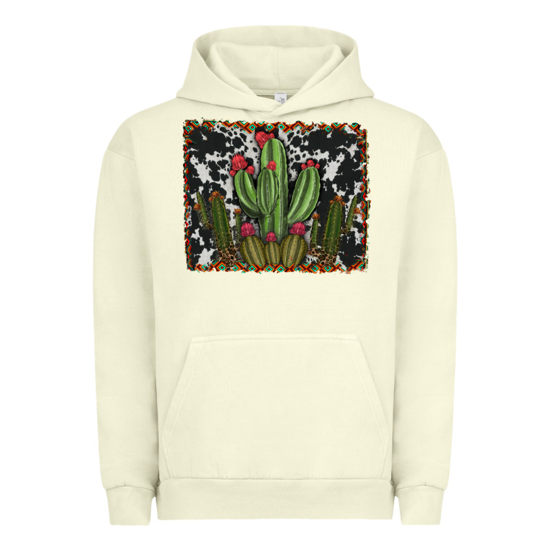 Aztec Cowhide Cacti Urban Hoodie by RanaPortraitStore | Teevron