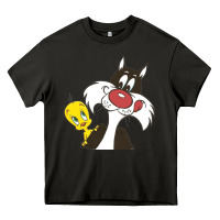 Asphalt tweety and sylvester Heavy Core Tee - linhVisuals