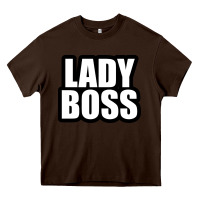 Chocolate Brown Lady boss... Heavy Core Tee - linhVisuals