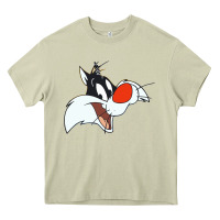 Mossy sylvester  face Heavy Core Tee - linhVisuals