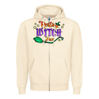 Sandshell resting witch face Zipper Hoodie - Jasminsmagicworld
