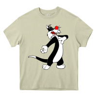 Mossy sylvester cat Heavy Core Tee - linhVisuals