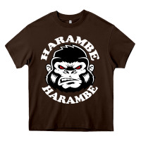 Chocolate Brown harambe Heavy Core Tee - linhVisuals