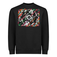 Black cowhide and serape background Heavyweight Sweatshirt - RanaPortraitStore