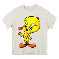 Cream tweety Heavy Core Tee - linhVisuals