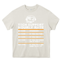 Cream tech support hourly rate t shirt Heavy Core Tee - linhVisuals