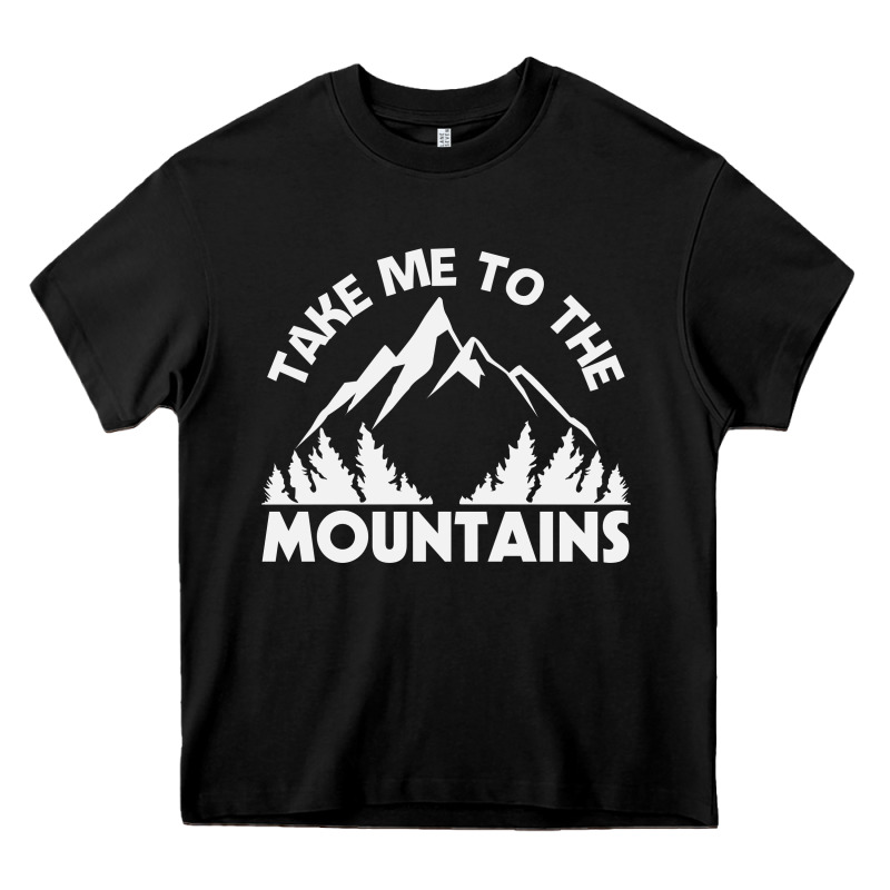 Take Me To The Mountains Nature Lover Heavy Core Tee by linhVisuals | Teevron