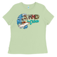 Matcha Summer Vibes Ladies Tee - CowhideDigitalArt