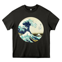 Asphalt great wave Heavy Core Tee - linhVisuals