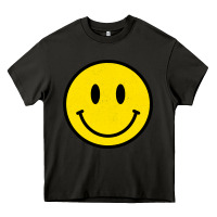 Asphalt vintage retro happy smiley face 80's 90's aesthetic sweatshirt Heavy Core Tee - linhVisuals