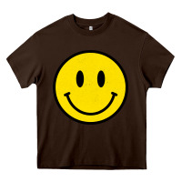 Vintage Retro Happy Smiley Face 80's 90's Aesthetic Sweatshirt Heavy Core Tee | Teevron