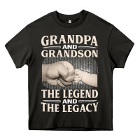 Asphalt grandpa and grandson the legend t  shirtgrandpa and grandson the legen Heavy Core Tee - linhVisuals
