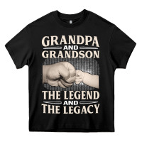 Black grandpa and grandson the legend t  shirtgrandpa and grandson the legen Heavy Core Tee - linhVisuals