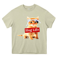 Mossy hug life kitty cat Heavy Core Tee - linhVisuals