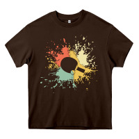 Chocolate Brown ping pong t  shirt p i n g p o n g i n k s p l a s h t  shirt Heavy Core Tee - linhVisuals