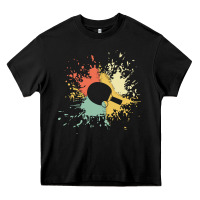 Black ping pong t  shirt p i n g p o n g i n k s p l a s h t  shirt Heavy Core Tee - linhVisuals
