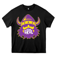 Black skol nordic viking helmet shirt Heavy Core Tee - linhVisuals