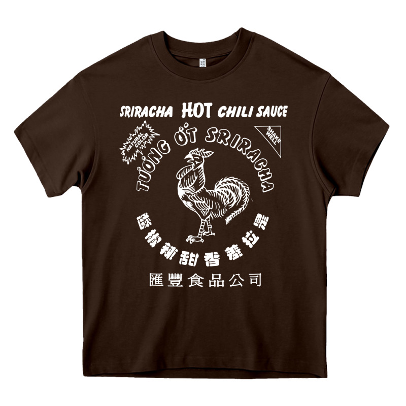 Sriracha Official Hot Chili Sauce Men's Graphic Heavy Core Tee by linhVisuals | Teevron