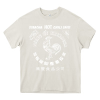 Cream sriracha official hot chili sauce men's graphic Heavy Core Tee - linhVisuals