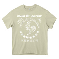 Mossy sriracha official hot chili sauce men's graphic Heavy Core Tee - linhVisuals