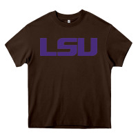 Chocolate Brown lsu sport Heavy Core Tee - linhVisuals