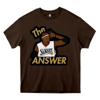 Chocolate Brown sixers the answer Heavy Core Tee - linhVisuals