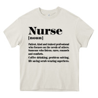 Cream nurse Heavy Core Tee - linhVisuals