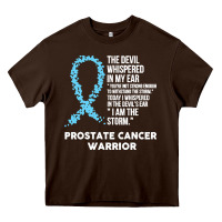 Chocolate Brown prostate cancer t  shirt the devil  prostate cancer awareness support Heavy Core Tee - linhVisuals