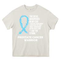 Cream prostate cancer t  shirt the devil  prostate cancer awareness support Heavy Core Tee - linhVisuals