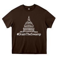Chocolate Brown drain  swamp Heavy Core Tee - linhVisuals